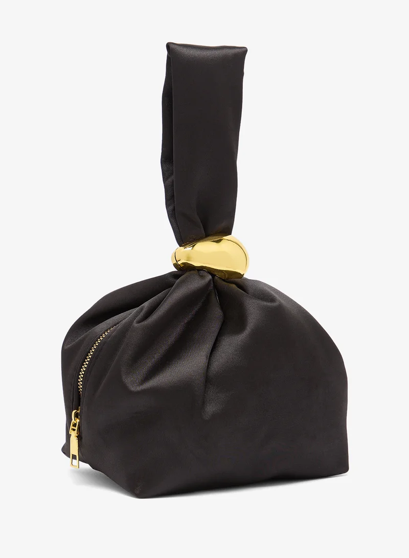 Khizana Gold Accent Ring Satin Statement Bag